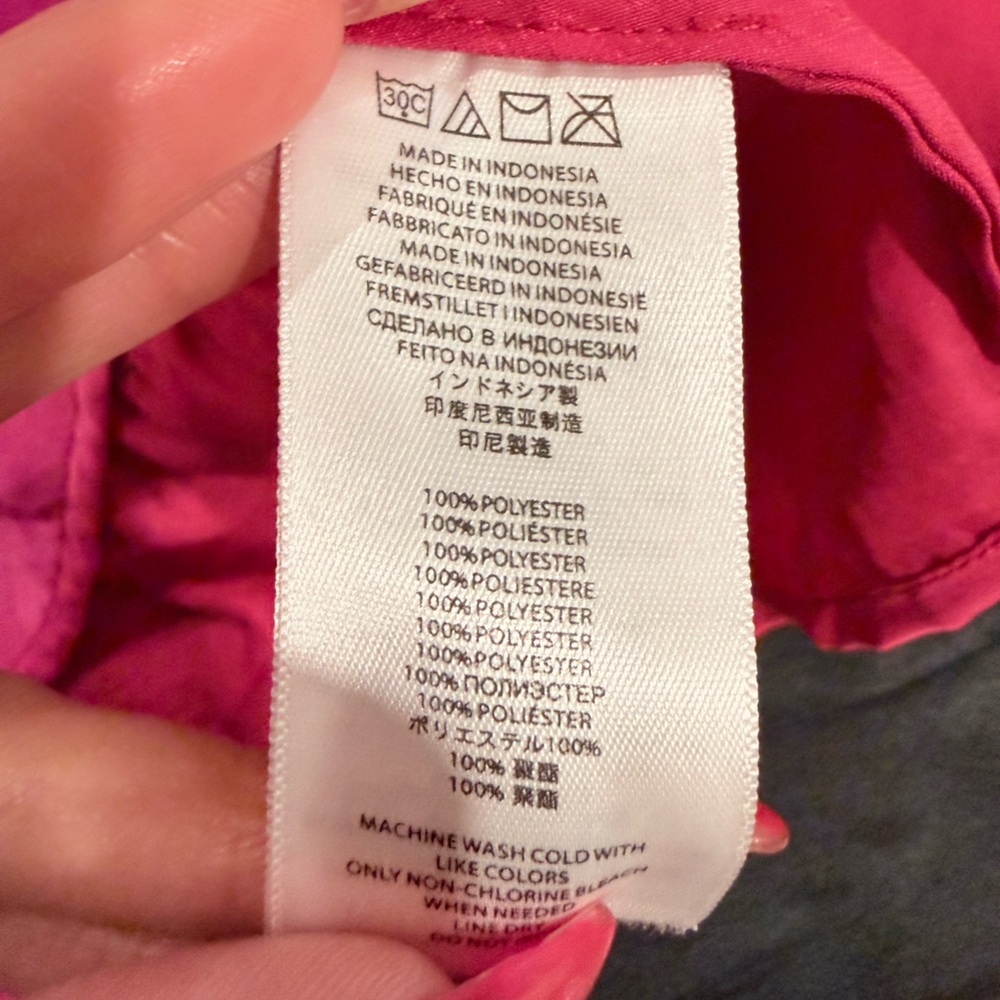 🔥Michael Kors Women’s Sleeveless Zip-Front Top in Fuchsia Size L Petite EC 🔥 - Picture 3 of 6